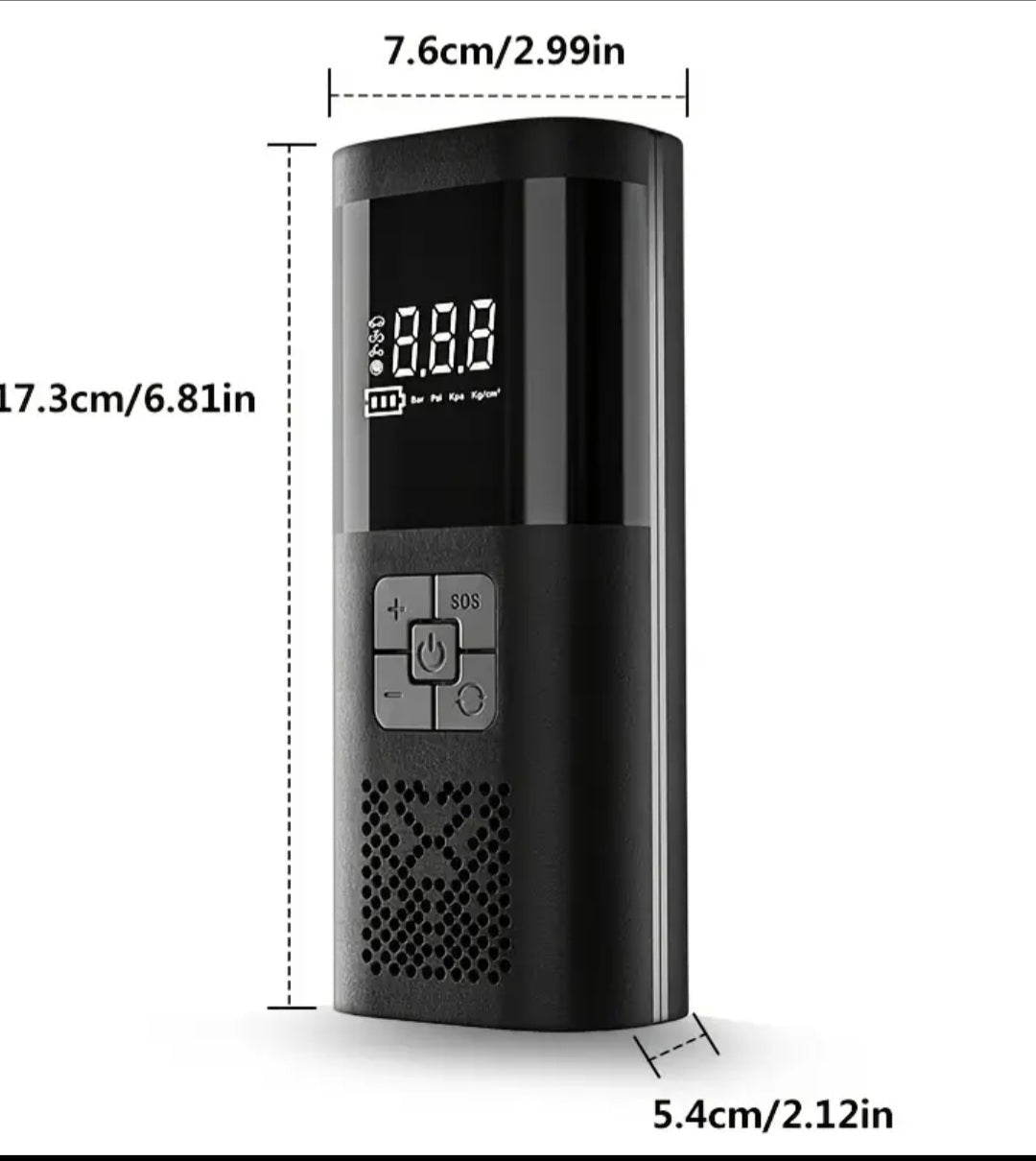 GearUpLux Portable Tyre Inflater - 150 PSI