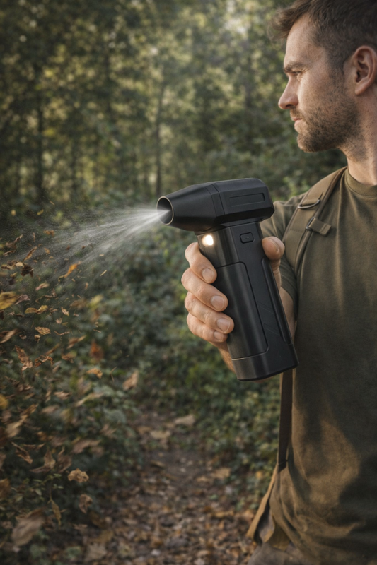 GearUpLux High-Velocity Turbo Fan - Rechargeable Cooling Power